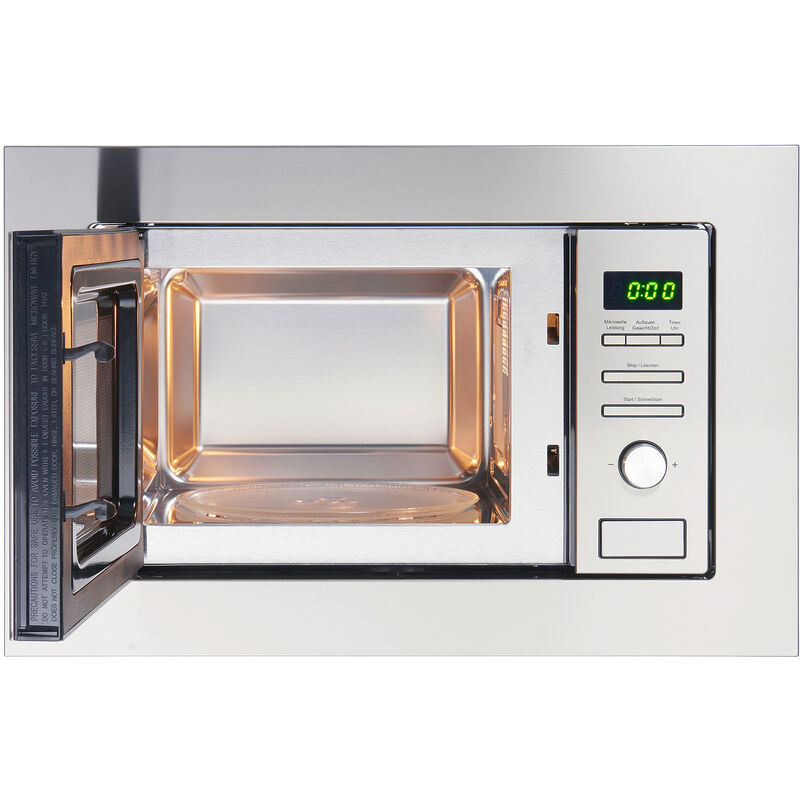 PKM Einbau Mikrowelle Microwellengerät MW820-EBM Edelstahl 800 W 20L