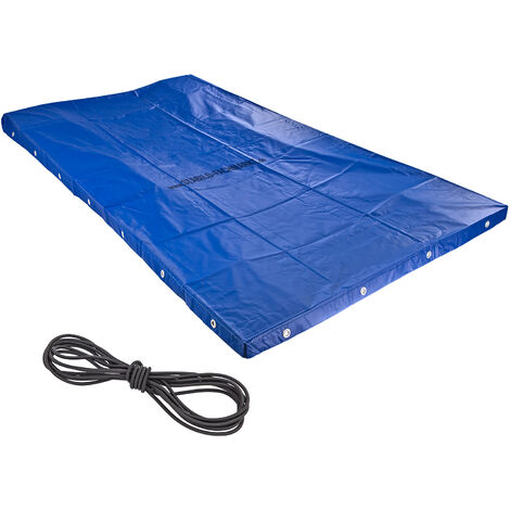 PKW Anhänger-Plane Anhänger Flach Abdeckplane mit Gummiseil Spanngummi 257x134cm