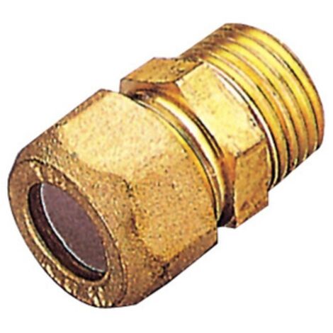 PL RACCORDO OTTONE DIR. BICONO M/GAS 10X1/2 PES
