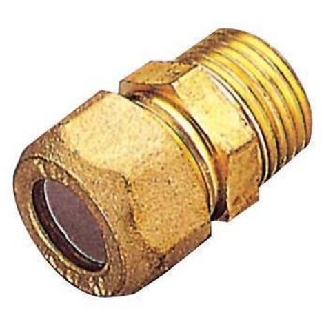 PL RACCORDO OTTONE DIR. BICONO M/GAS 12X1/2 PES