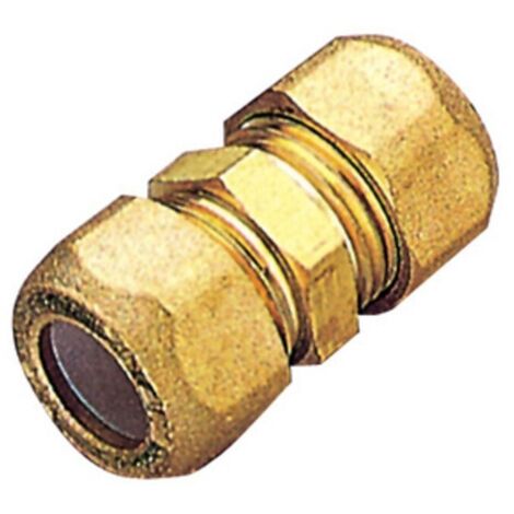 PL RACCORDO OTTONE DIRITTO DOPPIO BICONO 10