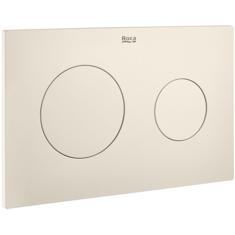 Plaque d'actionnement avec double affleurement (mat) PL10 dual (one) Roca Couleur : Beige