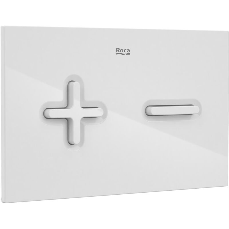 Plaque d'actionnement avec double rinçage PL6 dual (one) Roca Couleur : Blanc cassé