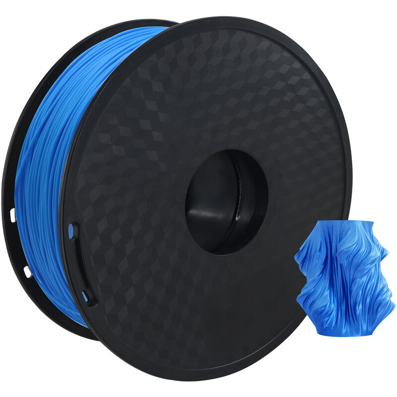 PLA 3D-Drucker Filament 1,75 mm Maßgenauigkeit +/- 0,02 mm 1 kg Spule, Blau,Blau - Blau