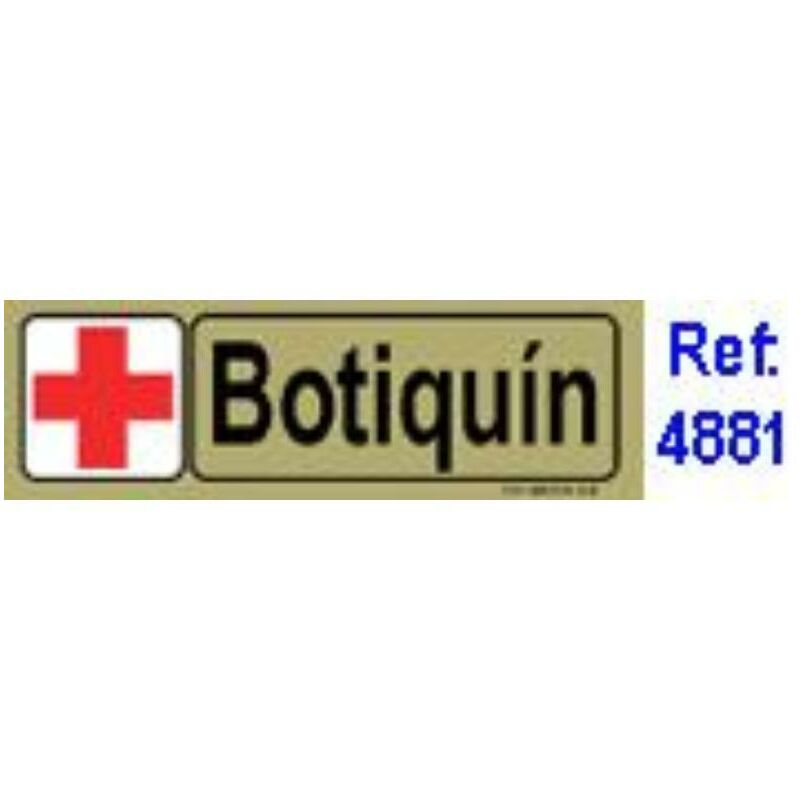 

placa adh.botiquin pvc 53x165mm 4881 bl finstock - Mibricotienda