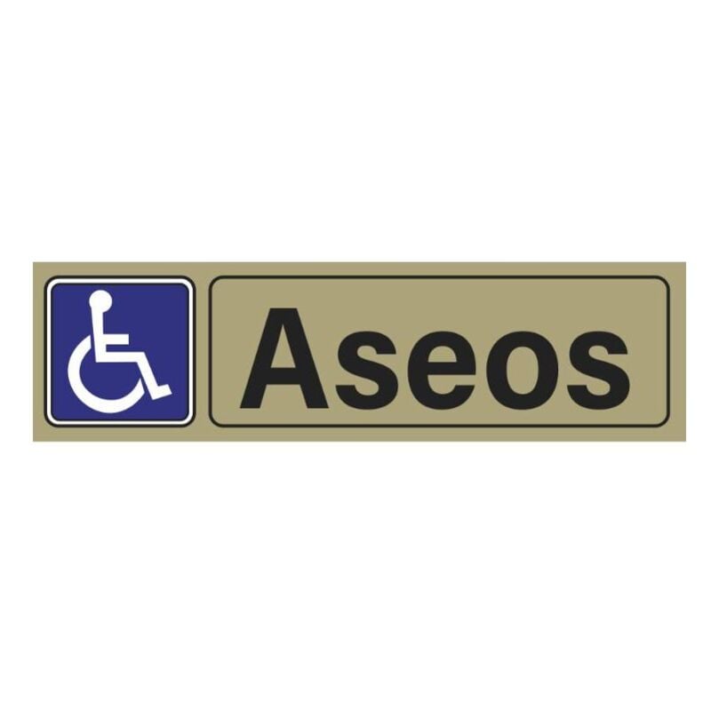 

placa adh.aseo minusvalidos pvc 53x165mm 4611 bl finstock - Mibricotienda
