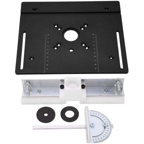 Placa base de mesa de enrutador de metal Placa base de aluminio para sierra de mesa, C