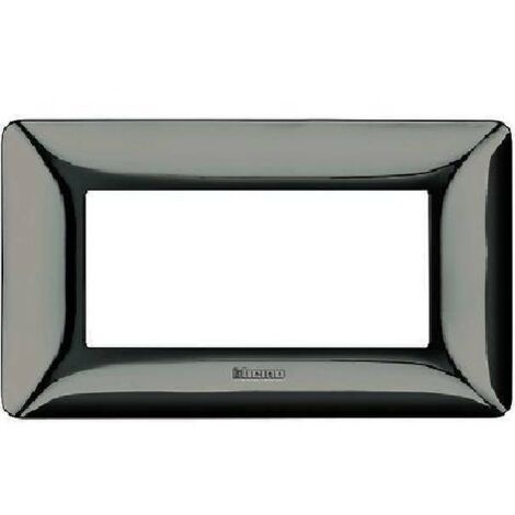 Placa Bticino Matix 4 módulos cromo brillante AM4804GCR