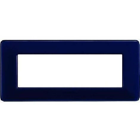 Placa Bticino Matix 6 módulos cobalto AM4806CBU