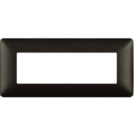 Placa Bticino Matix 6 módulos iron AM4806MIR