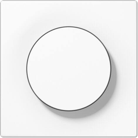 Placa central con boton giratorio serie LS990 JUNG LS1740WW Blanco alpino