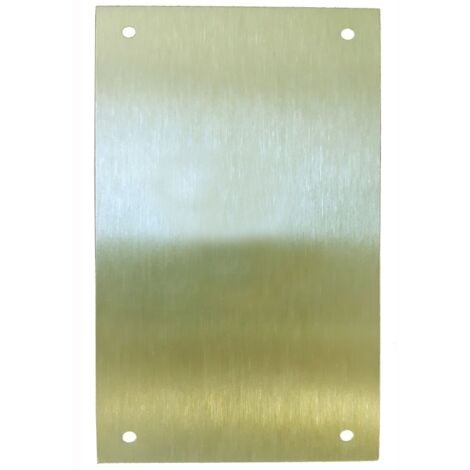 VIVAHOGAR Placa cerradura 80x120mm ciega m-51/80120c, laton mate