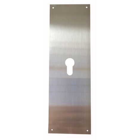 VIVAHOGAR PLACA CERRADURA 80X250MM BOCALLAVE PERA M-51/80250P, INOX SATINADO - 51412