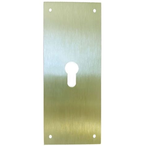 VIVAHOGAR PLACA CERRADURA 80X250MM BOCALLAVE PERA M-51/80250P, LATON MATE - 51411