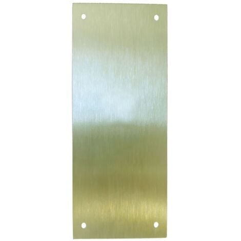 VIVAHOGAR Placa cerradura 80x250mm ciega m-51/80250c, laton mate