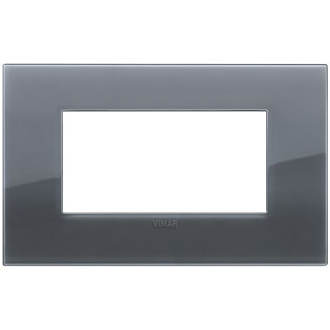 Placa Classic 4M Reflex Gris Ahumado VIMAR 19654.61