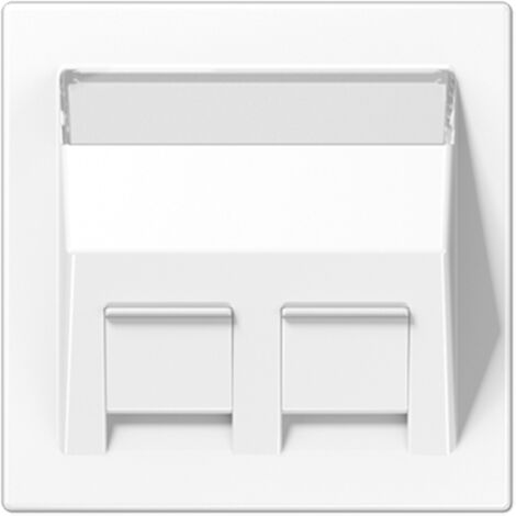 Placa con regleta inscripción para adaptador 30° blanco alpino - JUNG