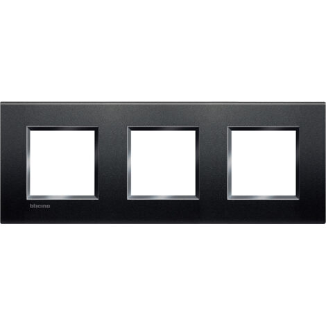 Placa cuadrada Livinglight Blanco 2 x 3 módulos LNA4802M3BI
