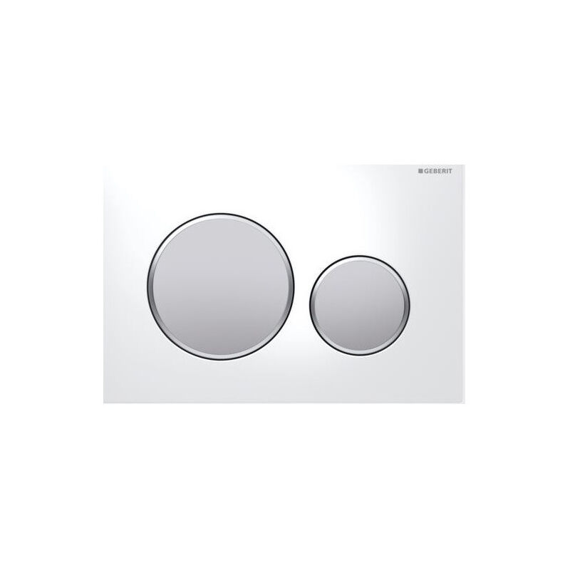 

Geberit - Placa de activación Sigma 20 blanco/cromo mate - 115.882.KL.1