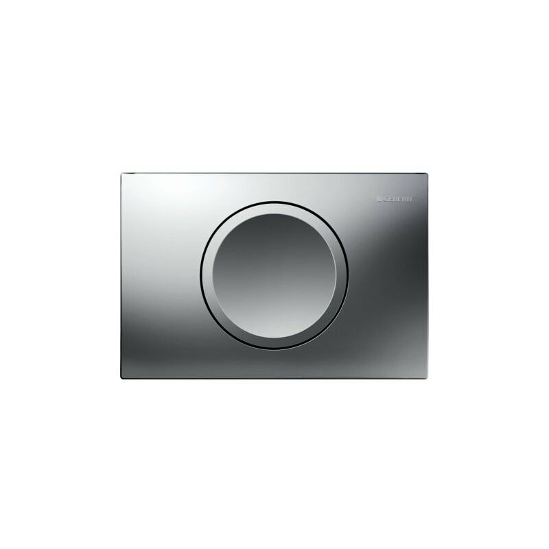 

Placa de accionamiento Delta11 de Geberit para enjuagar/dejar de enjuagar, color: Cromo mate - 115.120.46.1