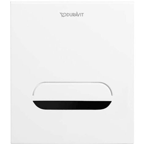 Placa de accionamiento DURASYSTEM A2 130x150mm Pila de inodoro, vidrio blanco DURAVIT