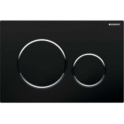 Placa de accionamiento Geberit DUOFIX SIGMA20, negro/cromo (115.882.KM.1)