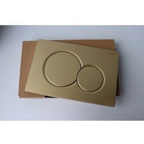Placa de accionamiento Geberit Sigma01 para doble descarga: Goldstrahl (115.770.BG.5.1)