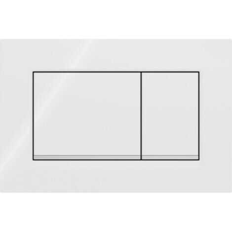 Placa de activación cuadrada  Sigma20 para doble descarga: blanco, cromo brillante (115.883.KJ.1)-Producto compatible
