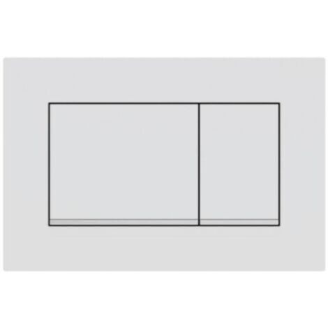Placa de activación  Sigma30 para doble descarga: blanco mate con efecto perla, cromado brillante (115.883.JT.1)-Producto compatible