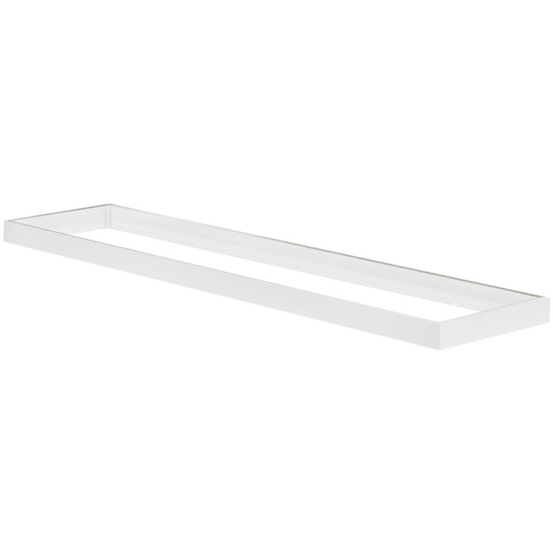 Marco de montaje en superficie rectangular para panel led de 1200 mm blanco