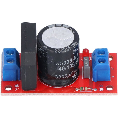 Placa de alimentación con rectificador y filtro - Módulo de conversión CA-CC de 8 A con LED indicador rojo para la alimentación