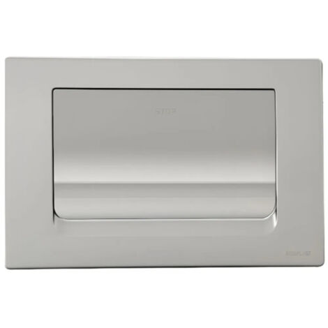 Placa de control cromada mate para CESAME de flujo único