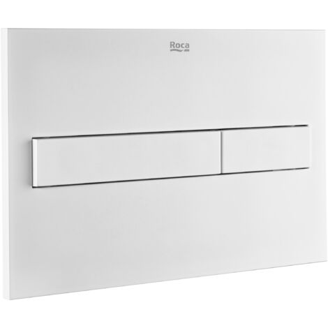 Placa de control de doble descarga DUPLO ONE, BLANCO MATE, ROCA, Ref.A890188207