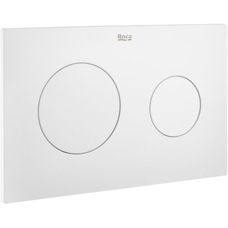 Placa de control de doble descarga esférica DUPLO ONE, BLANCO MATE, ROCA, Ref.A890189207