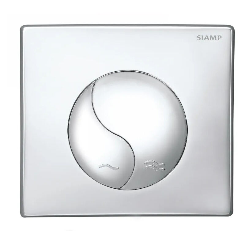 

Placa de cromo brillante YIN YANG