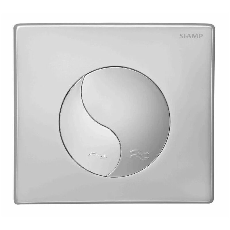 

Placa de cromo mate YIN YANG
