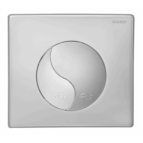 Placa de cromo mate YIN YANG