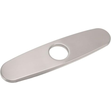 Placa de cubierta para grifo de fregadero, placa inferior de acero inoxidable 304 cepillado para orificio de grifo de cocina, piezas de repuesto