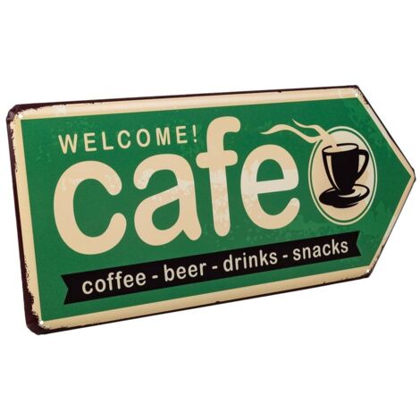 Placa de de metal verde 20x42x1