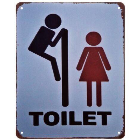 Placa de de pared de metal blanca 20x25x0,06