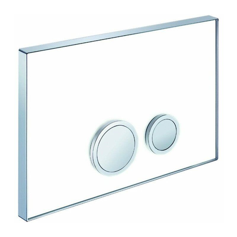 

Placa de empuje doble descarga blanca - Schell