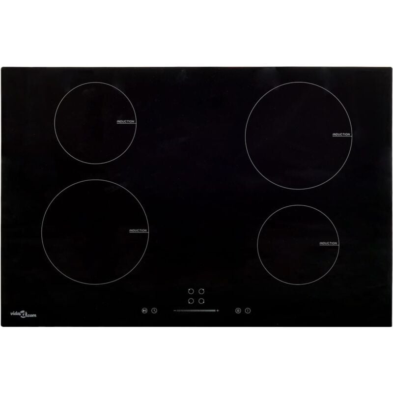

vidaXL Placa de inducción 4 quemadores táctil vidrio 77 cm 7000 W