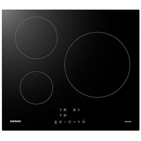 placa de inducción 59cm 3 fuegos 7200w negra - nz63m3nm1bb - samsung -