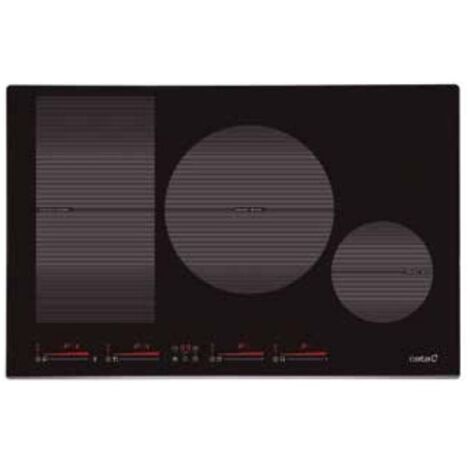 Placa de Inducción 80cm 4 Zonas CATA INSB 8021 BK /A Negro 7200W