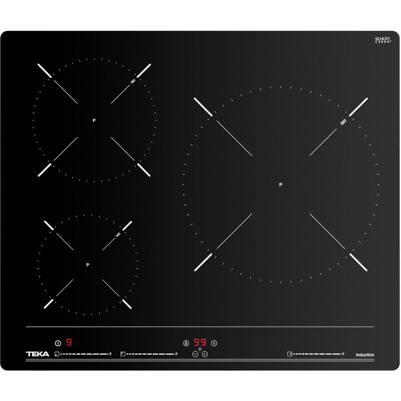 

Placa de Inducción 3 Zonas Teka IBC 63010 MSS 60cm Cristal Negro