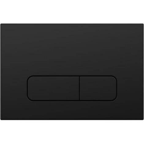 Placa de inodoro negra mate compatible con  Duofix Sigma / Delta 2 volúmenes-Producto compatible