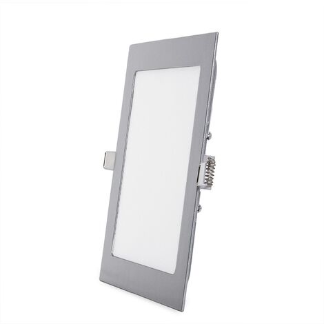 Placa de LEDs Cuadrada Ecoline 224M 18W 1350Lm 30.000H Plata | Blanco Natural (GR-RDP1405-18W-CW)