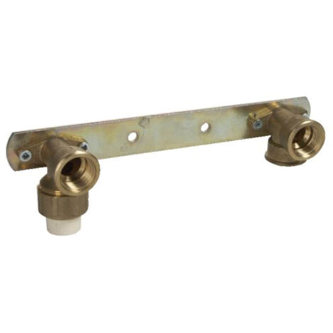 Placa de montaje de grifo de latón IDMAR con tornillo de plástico de 1/2" FW para tubería de CPVC