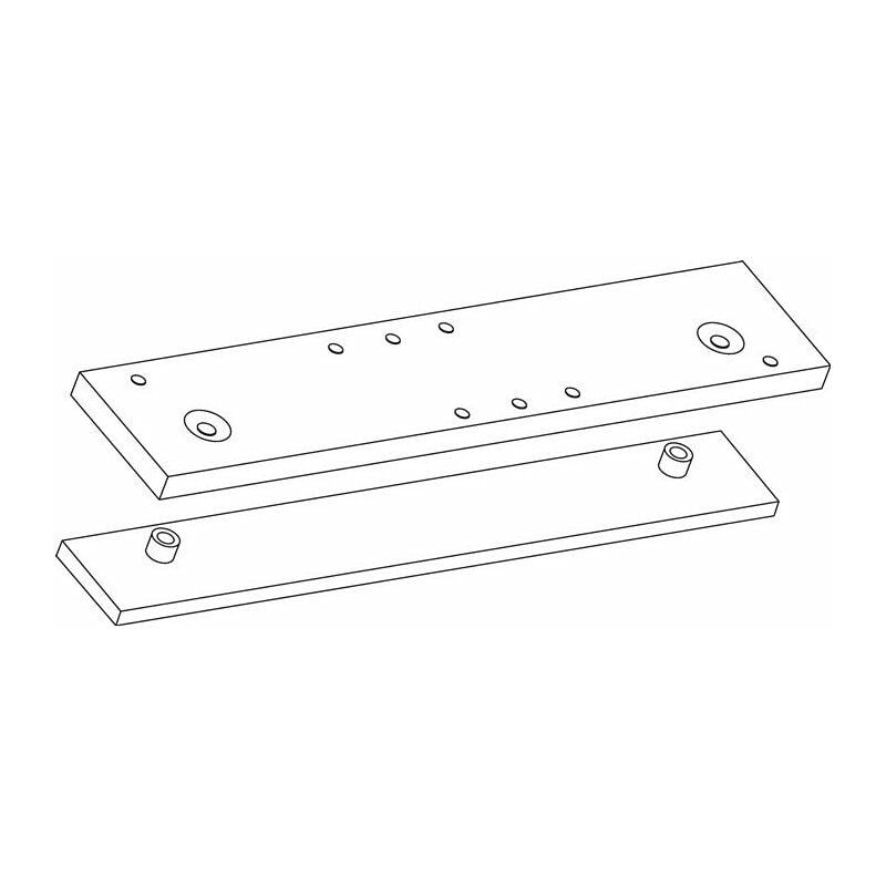 

Placa de montaje / mostrador plateada para TS 3000 V - Geze