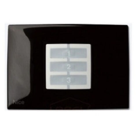 Placa de pared rectangular negra, paquete de 1 pieza NICE OPLA WRB